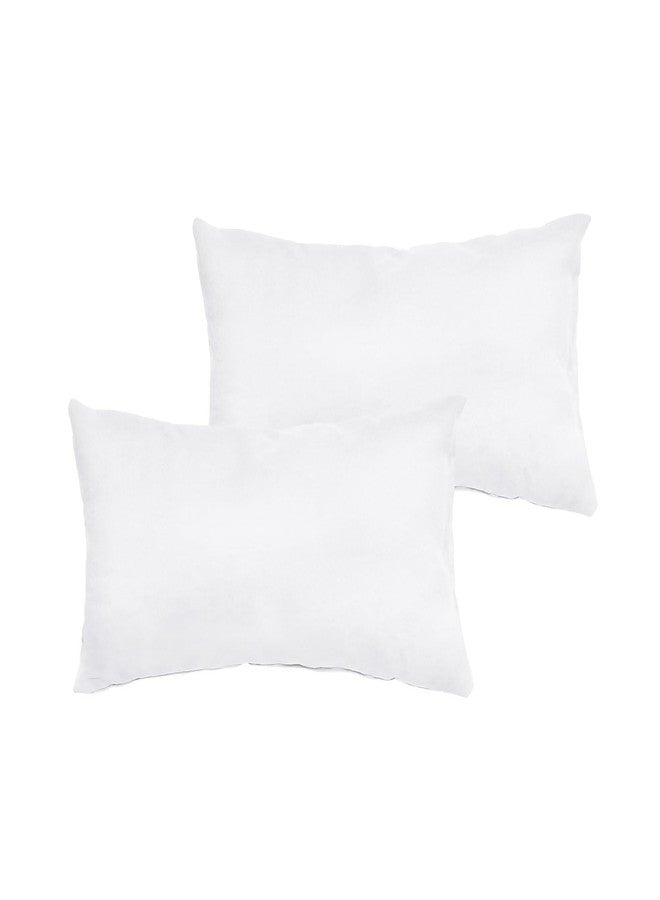 Marrywindix Tiny Pillow 2 Pack Small Decorative Pillow 9.5 x 5.5 in Travel Pillows Soft Pet Pillow for Camping Travel Sleeping Bed Sofa Neck Knee Wrist Support (White) - Image 1